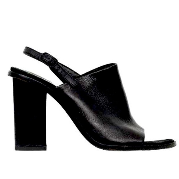 Alexander Wang 🕶 Women’s Slingback Peep Toe High Heel Sandals size 40.5 (US 10) - Picture 1 of 8